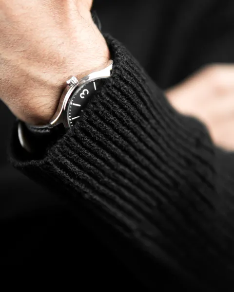 Basics Knitted Jumper in Black