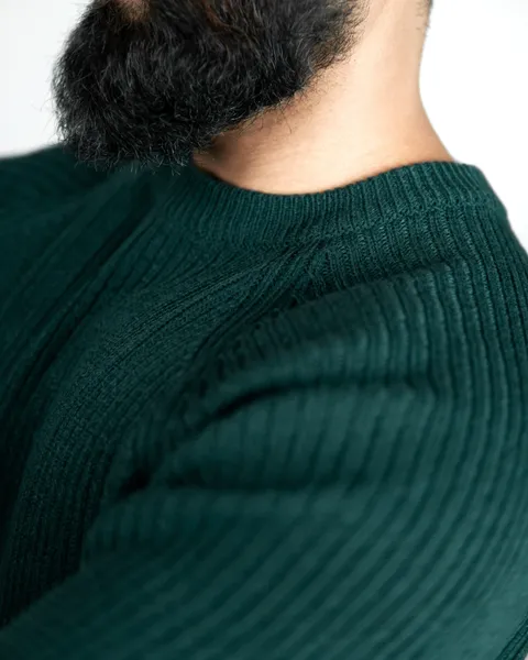 Basics Knitted Jumper in Forest Green