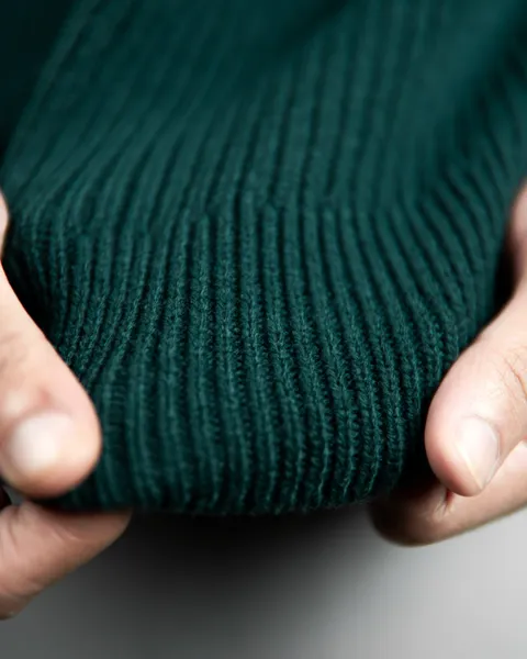 Basics Knitted Jumper in Forest Green