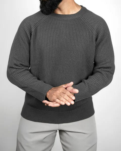Basics Knitted Jumper in Grey