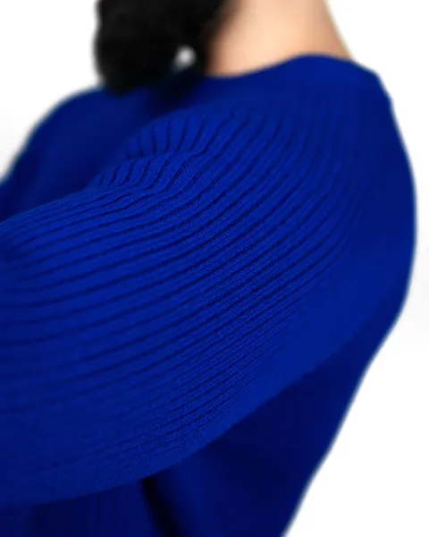 Basics Knitted Jumper in Royal Blue