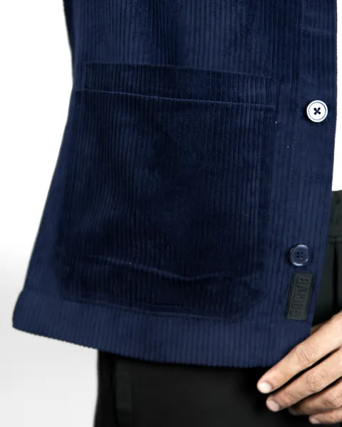 Basics Cord Overshirt in Navy Colorway