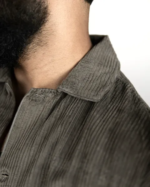 Basics Cord Overshirt in Rust Colorway