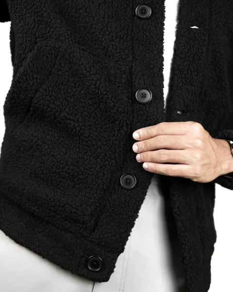 Basics Sherpa Jacket V3 in Black Colourway