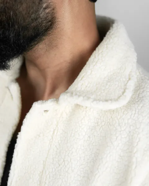 Basics Sherpa Jacket V3 in Cream Colourway