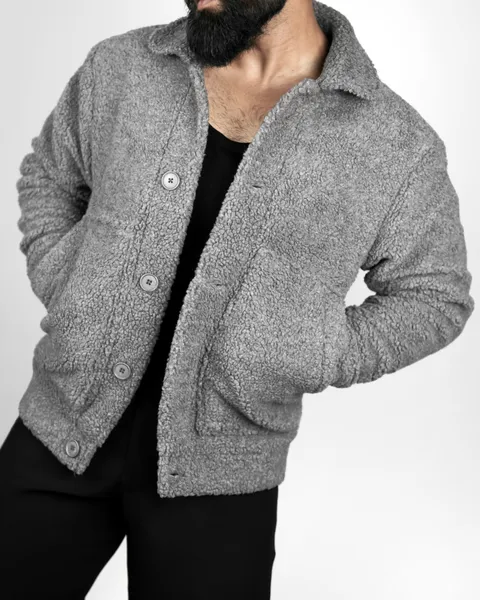 Basics Sherpa Jacket V3 in Grey Colourway