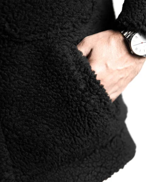 Basics Sherpa Jacket V4 in Black Colourway
