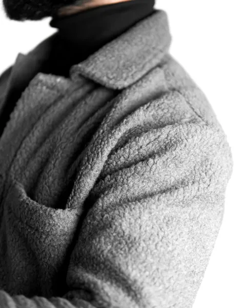 Basics Sherpa Jacket V4 In Grey Colourway