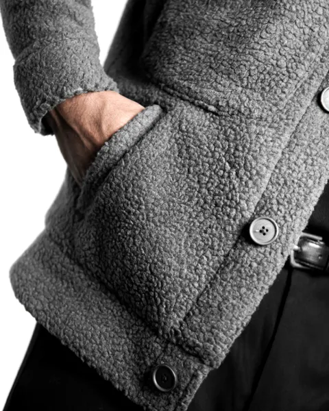 Basics Sherpa Jacket V4 In Grey Colourway