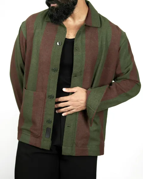 Basics Workshirt in Retro Striped