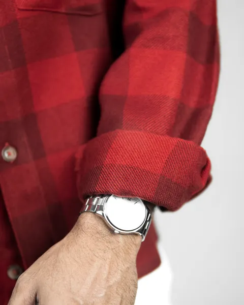 Basics Workshirt in Vintage Crimson Check