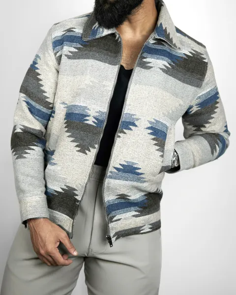 Basics Zipped Jacket in Classic Navajo Colourway