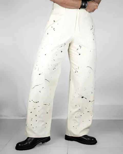 Basics Highwaisted Painters Pants in Cream