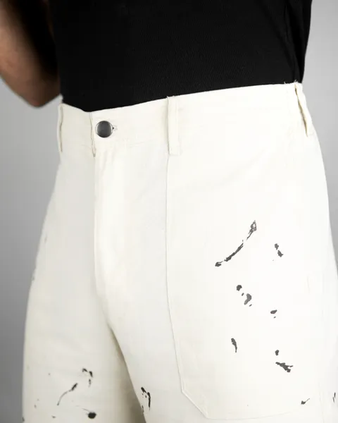 Basics Highwaisted Painters Pants in Cream