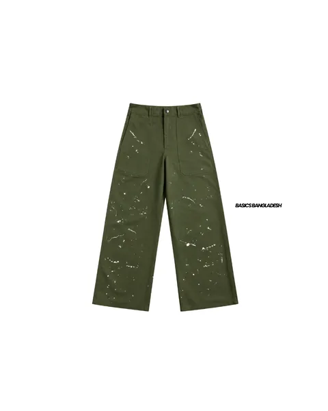 Basics Highwaisted Painters Pants in Olive