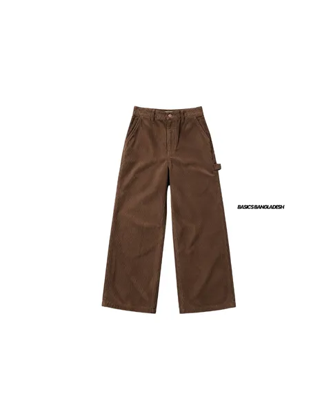 Basics Highwaisted Carpenter Pants in Dark Brown
