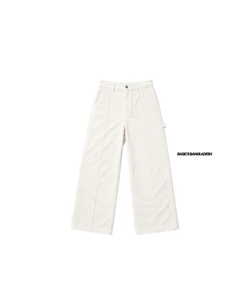 Basics Highwaisted Carpenter Pants in Classic Cream