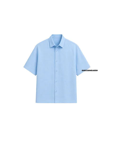 Basics Resort Shirts In Pacific Blue