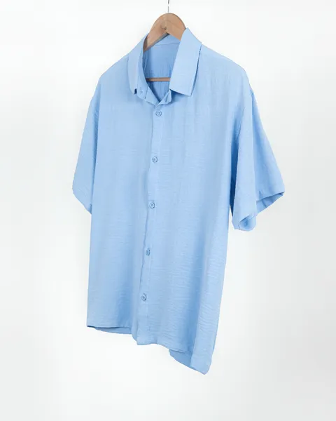 Basics Resort Shirts In Pacific Blue