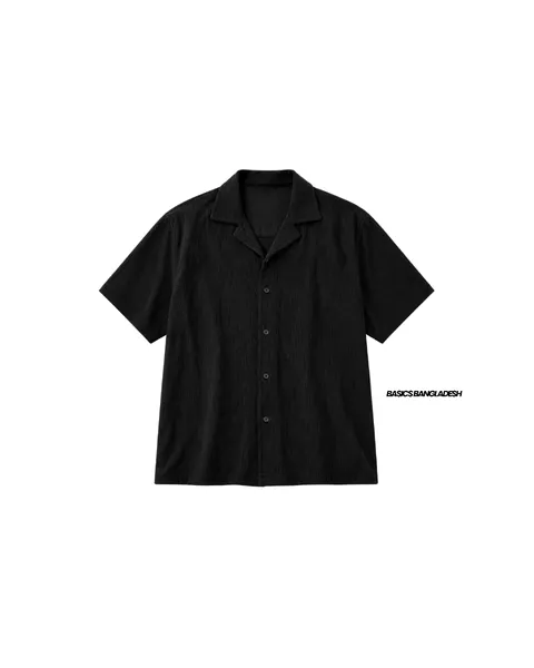 Basics Cuban Shirts in Black Colourway