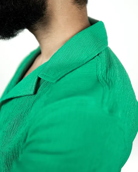 Basics Cuban Shirts in BV Green Colourway