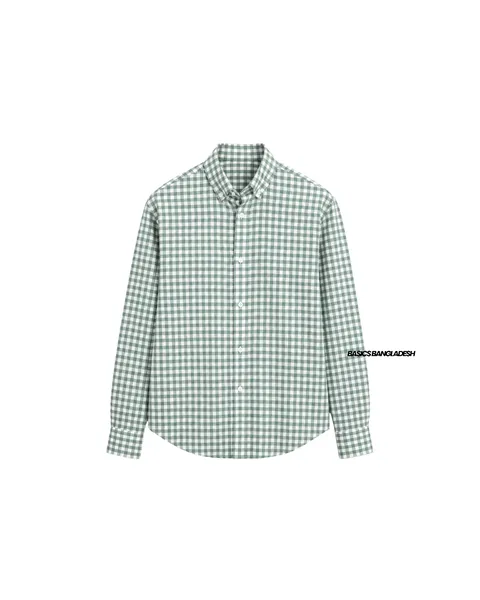 Basics Plaid Flannel Shirts in Willow Colourway