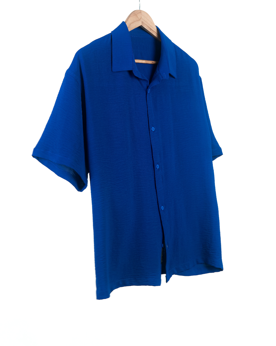 Basics Resort Shirts In Royal Blue