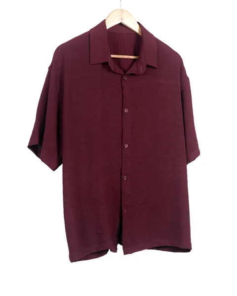 Basics Resort Shirts In Maroon