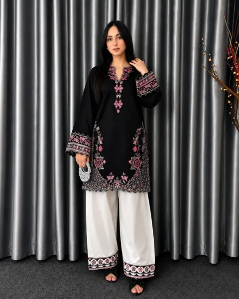 Premium Embroidered Two-Piece Set for Women 