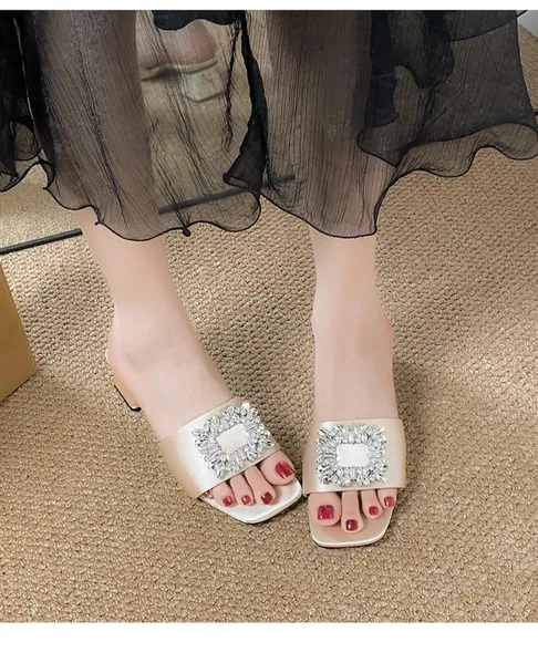 Girls’ Rhinestone Summer Sandals