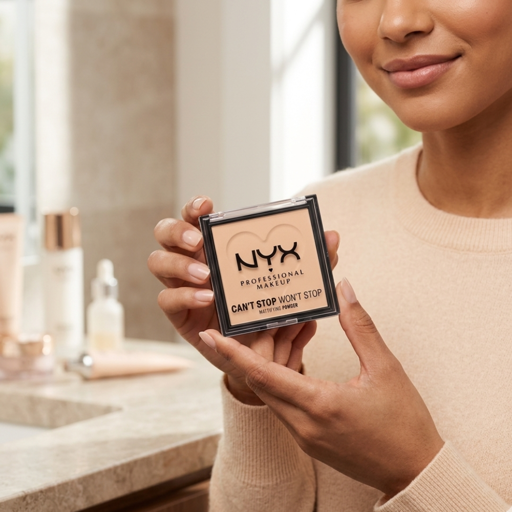 NYX Can't Stop Won't Stop All Day Mattifying Powder | Shine-Control Matte Finish