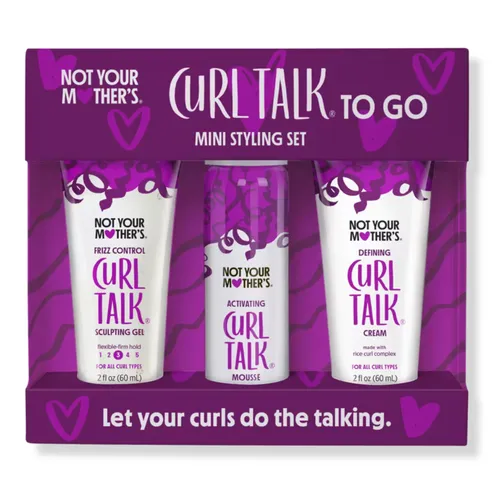 Not Your Mothers Curl Talk To-Go Mini Styling Kit | Travel-Size Curl Care Essentials