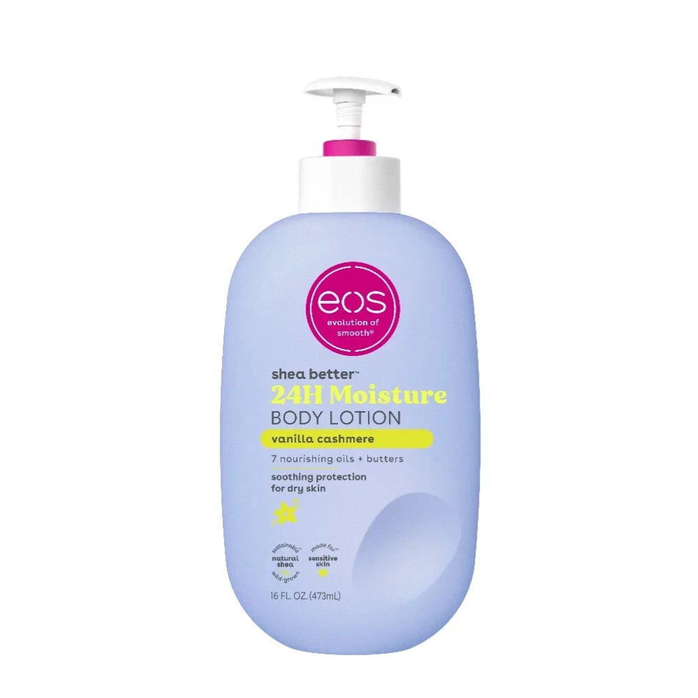 eos Shea Better Body Lotion Vanilla Cashmere | 24H Moisturizing Body Lotion (473ml)