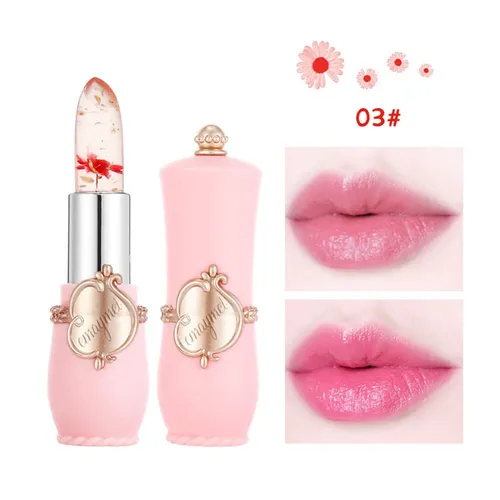 Flower Moisturizing Lip Balm Lipstick Crystal Jelly 