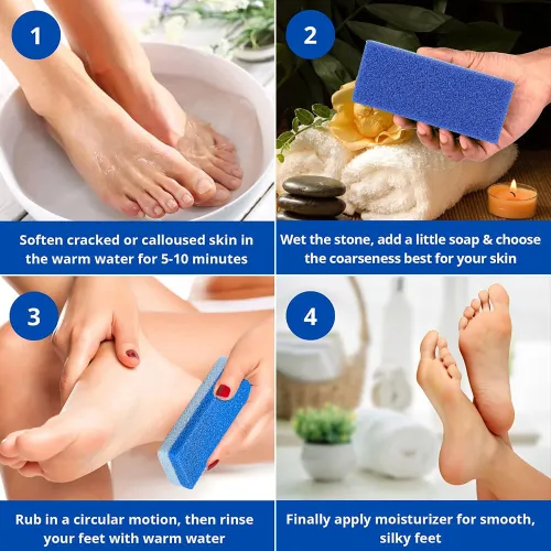 Exfoliating Foot Pumice Sponge Scrub (1 pc)