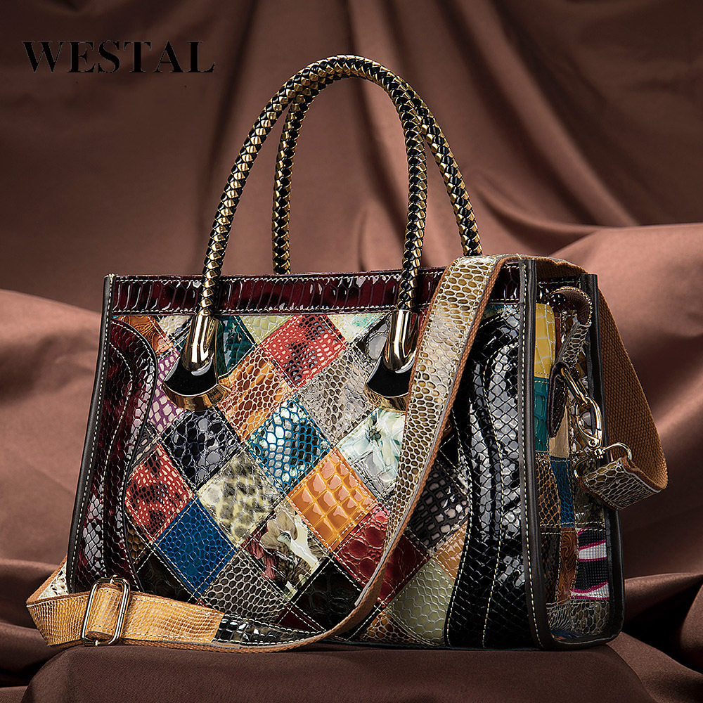 Top-Grain Cowhide and Patent Leather Handbags