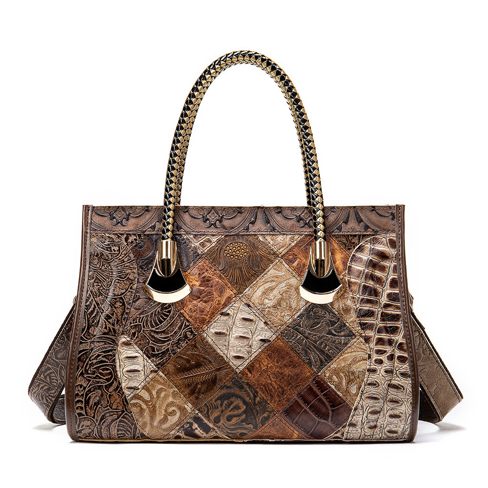 Top-Grain Cowhide and Patent Leather Handbags