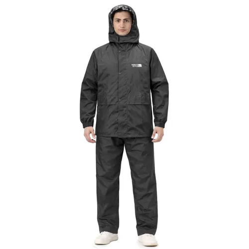 Black - 100% Water Proof Raincoat (PU Coated) with Seam Sealing