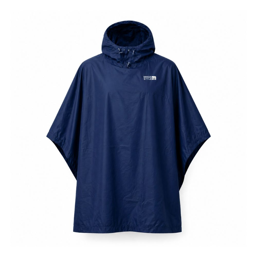Poncho Raincoat Single (without trouser) -Navy Blue
