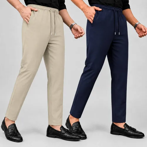 Men's Premium Formal Trouser - 2 Pieces Combo