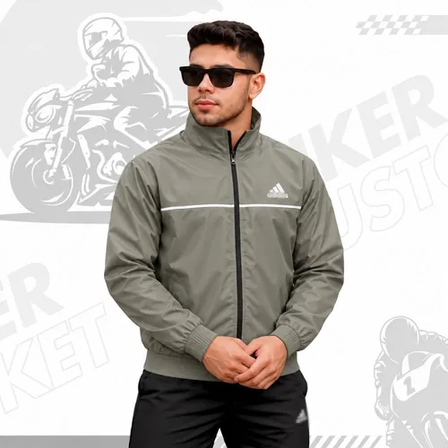 Biker Windbreaker - Sage Green