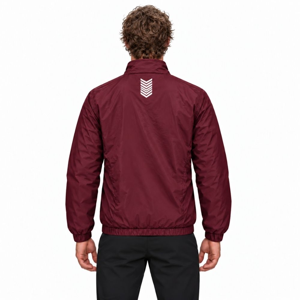 The North Face - Single Layer Windbreaker With Kangaroo Pocket - Maroon