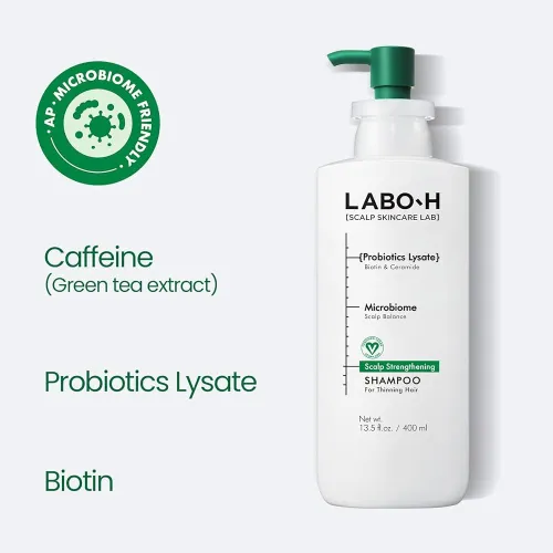 LABO-H Probiotics Hair Loss Care Scalp Strengthening Shampoo (400ml)