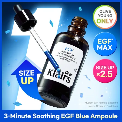 Dear, Klairs - Blue Youth Activating Drop (EGF 10ppm + FGF 10ppm)