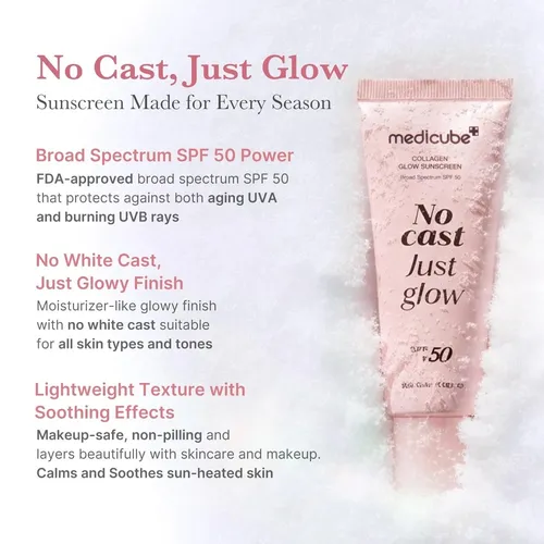 Medicube No Cast Just Glow Collagen Sunscreen (50ml)