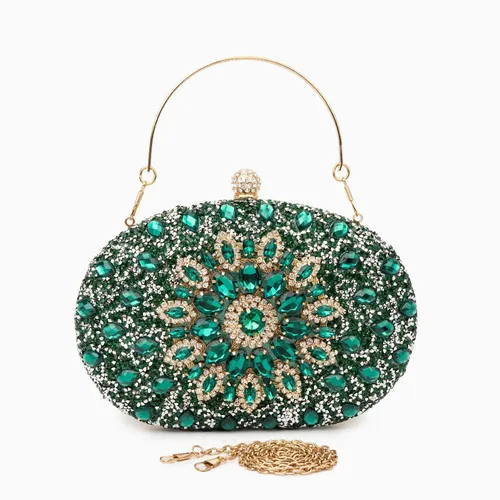 Luxury Emerald Gemstone Clutch Bag – China Imported Premium Party & Bridal Handbag