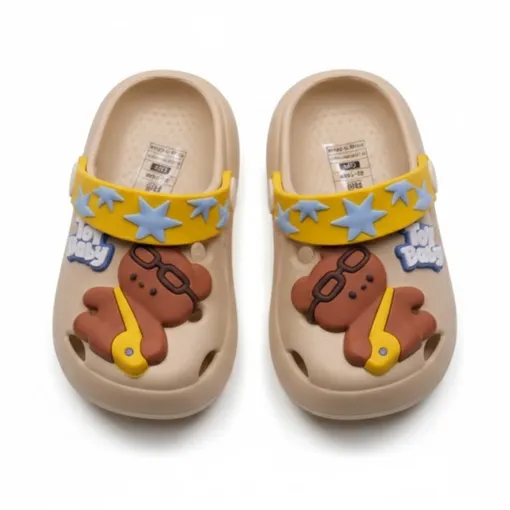 HappyFeet Kids EVA Clogs -Brown