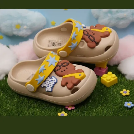 HappyFeet Kids EVA Clogs -Brown