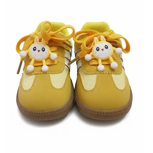 Sunny Steps Mustard Toddler Sneakers – With Bunny Charm
