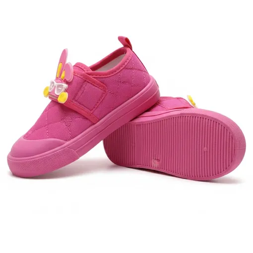 Pink Cartoon Rabbit Slip-On Shoes for Kids